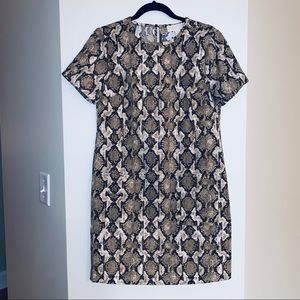Michael Kors Snake Print T-shirt Dress